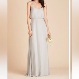 Birdy Grey Gwennie Dress in Chiffon Dove Gray, size L